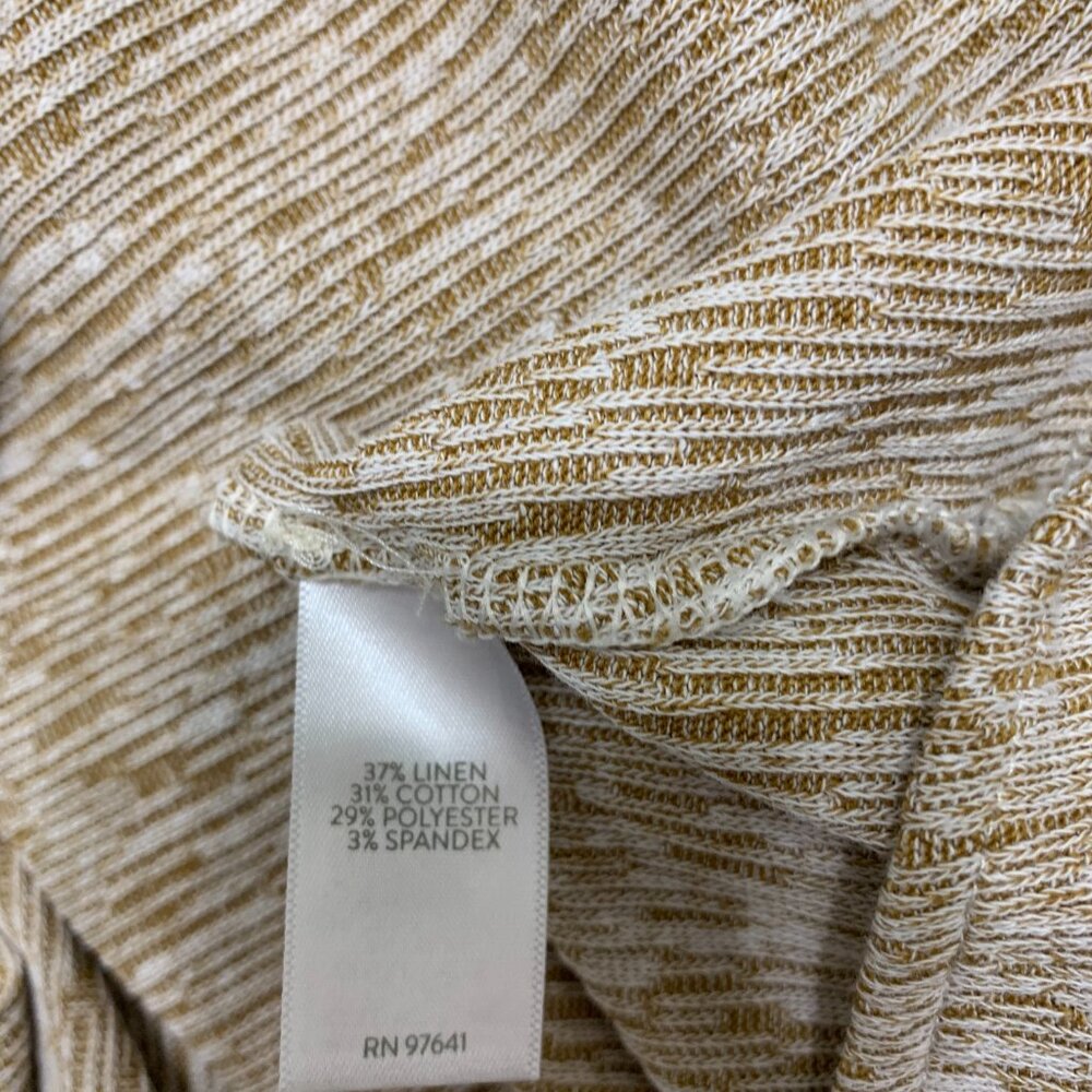 Pure Jill Women's Tan and White Sleeveless Blouse, Size 4X - Picture 4 of 4